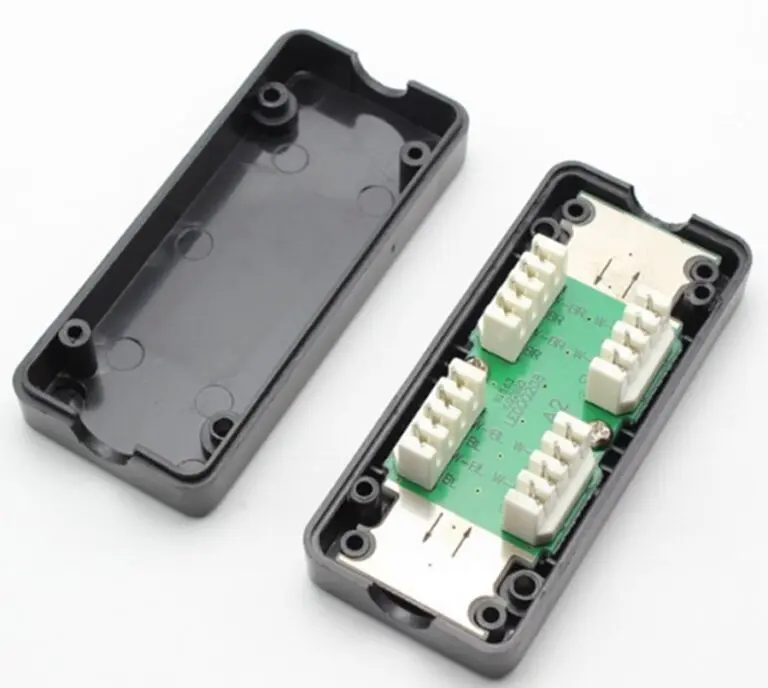 Kategori 6 Ek Kutusu, Korumasız, 110 Tip, ETL Onaylı, Siyah