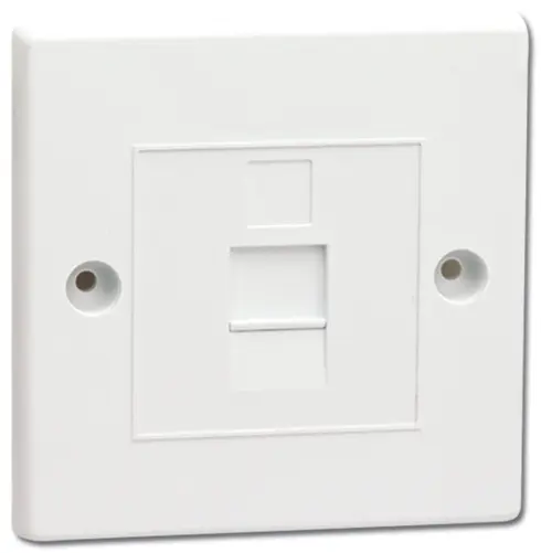 84x84mm. Çerçeve, 1 Port, Toz Koruma Kapaklı